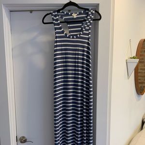Jcrew midi striped dress